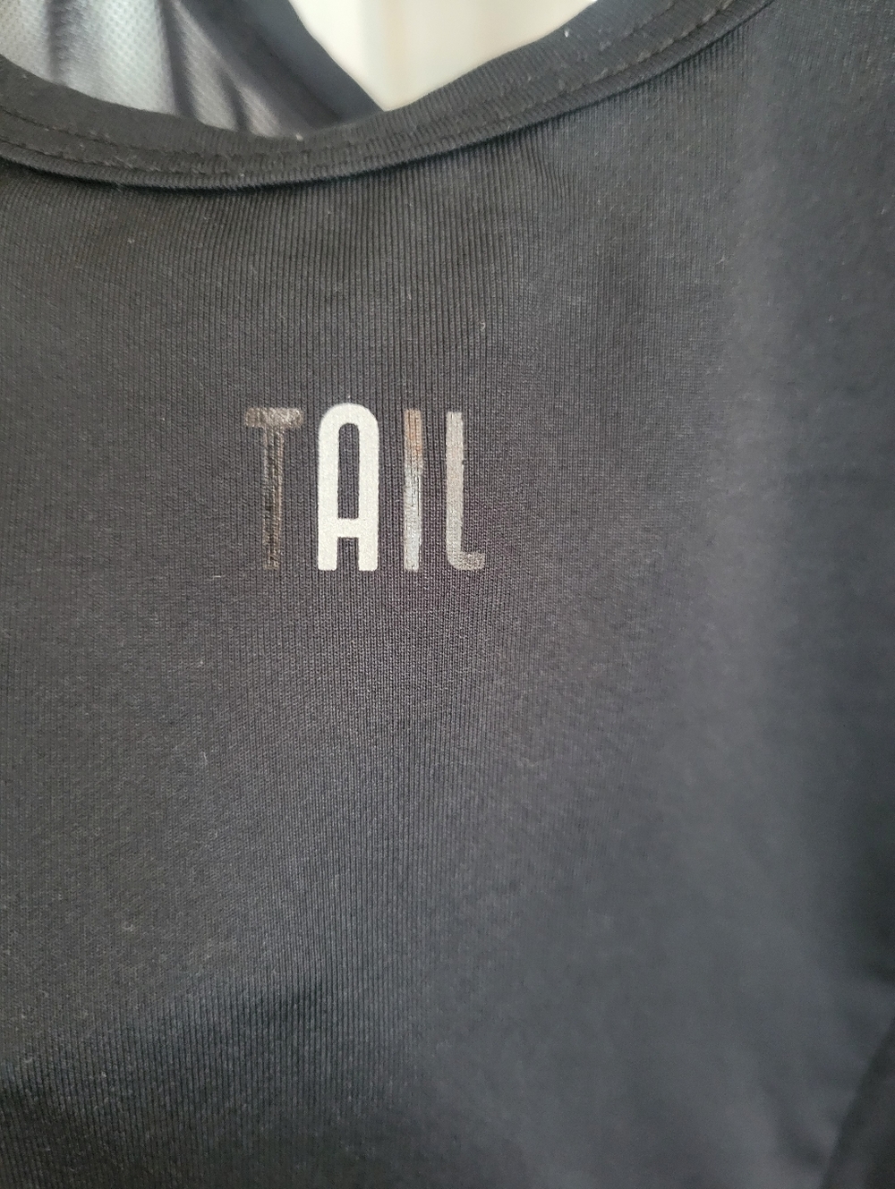 Tail Brand Black Athletic Tank with Mesh Detail - Picture 3 of 4